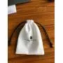 Custom Logo Recyclable Cotton Muslin Drawstring Gift Bag Eco Friendly For Jewellery  Cotton Drawstring Pouch