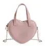 wholesale 2024 new cute girls Candy pvc chain small bags Heart shaped  fashion handbags for women