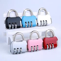 DC007 Multiple Color Customized Mini Padlock Anti-Theft High Quality Combination Travel Lock for Luggage Portable Password Lock