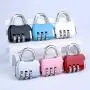 DC007 Multiple Color Customized Mini Padlock Anti-Theft High Quality Combination Travel Lock for Luggage Portable Password Lock