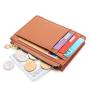 Custom Logo PU Leather Women Credit Card Holder RFID Blocking Slim Card Holder Wallet cartera de mujer