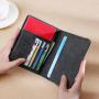 Wholesale RFID Travel Leather Wallet For Men Credit Card Cover Boarding Passes Notes Travel Document Organizer Passport Holder