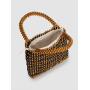 Summer Designer Women Handbags Wooden Bead Purse Ladies Casual Shoulder Crossbody Handbags Bucket Clutch Bag Wholesale