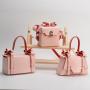 2024 Three Designs Box Shape Purses And Lovely Bow Ties Rivets Handbags For Women Luxury