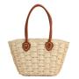 ZR781 Beach Bag Handbag Women Fashion Handmade Half-Round Rattan Woven Straw Summer Messenger Crossbody Bag Girls Lady Straw Bag