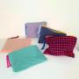 Gelory Ins Women Small Make Up Bag Hit Color Travel Organizer Zipper Cosmetic Bag For Cosmetics