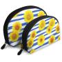 Gelory 2024 Hot Sale Waterproof Travel Makeup Bag Clutch Handbag Portable Cosmetic Organizer Pouch