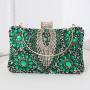 New diamond evening bag banquet dress handbag crossbody small square bag female small clutch bag