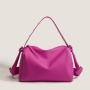 Women's bag 2024 new soft leather net red tote bag large capacity niche senior single shoulder crossbody bag