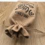 Rustic Hemp Burlap Linen Drawstring Christmas Jute Wine Bottle Bag Gift  Wine Packaging Bag