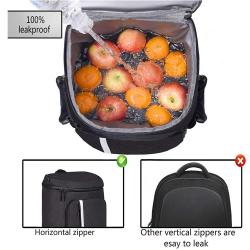 Wholesale Custom Logo Aluminium Film Cooler Backpack Water Resistant Leakproof Soft Cooler Bag Backpacks Insulated Backpack