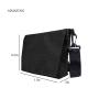 Black Utility Bag Smell Proof Messenger Bag Zip Accessories Bag with Carbon Lining