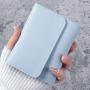 Simple short women's wallet student ticket holder multifunctional card bag tri-fold ultra-thin section glossy wallet purse