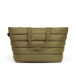 CHANGRONG Custom Logo nylon puffy tote bag for women lightweight quilted puffer bag