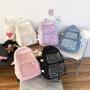 HR750 Hot Selling School Girl Backpack Travel Nylon Shoulder Bag Cute Laptop Backpack Cartoon Student Transparent Schoolbag