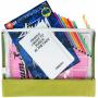 Gelory Clear File Organizer Folders Plastic Transparent Bag File Green Pouch A4 Document Bag