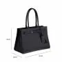 2024 Hot Selling Custom Private Luxury Brand Brown PU Leather Women Hand Bag Buckle Belt Fashion Handbag Tote Bag