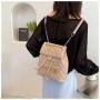 Backpack Spring New Fashion Embroidered Thread Diamond Grid Small Backpack