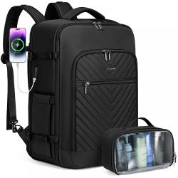LOVEVOOK Waterproof High Quality TSA-Approved with Transparent Toiletry Pouch Travel Bags Laptop Backpack With USB unisex