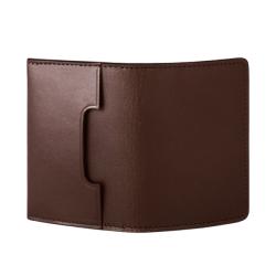 Fashion designer bifold top grain leather nice rfid blocking card holder slim credit card wallet