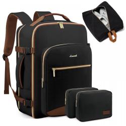 Flight Approved 40L Luggage Carry On Backpack with 3 Packing Cubes 17.3inch Large Daypack Laptop Travel Backpack for Woman Men