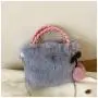 Cute Girl Cherry Plush Handbag 2023 New Autumn/Winter High Capacity Fur Bag Shoulder Crossbody Bag Wholesale Women Handbags