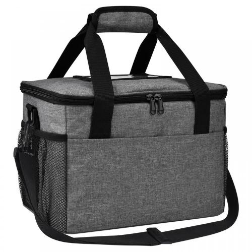 Pretty Outdoor Camping Square Double Zipper Reusable Thermal Insulation Fabric For Cooler Bags Bento Lunch Box With Bags
