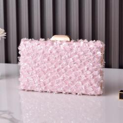 New ladies party sequin clutch bag women's luxury purses pink dress clutch bag dinner clutch bags evening handbags