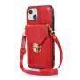 Factory wholesale leather crossbody phone bags cell phone case leather mobile phone bags cover