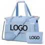 Customized Foldable Weekender Overnight Bag for Girls Women Gym Sports Travel Duffel Bag with USB Charging Port