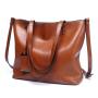 Factory low price custom design 2024 tote bags fashion green pu leather handbags shoulder messenger handbags for ladies