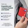 Custom logo wallets Front Pocket Minimalist Leather Slim Wallet RFID Blocking Credit Card Case