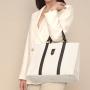 Custom Printed Logo Handbags Wholesale Handbag Set Tote Bags and Purse Black And White Handbag Set