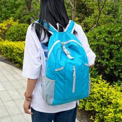ZWY136 Simple Trending Lightweight Foldable Waterproof Polyester Rucksack Unisex Outdoor Mountaineering Travel Sports Backpack