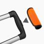 HR740 Neoprene Material Trolley Box Luggage Handle Cover Handle Protective Cover Elastic Wear-resistant Car Door Handle Cover