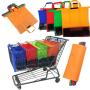 KBW767 Customized Supermarket Trolley Shopping Bags Handheld Insulated Nonwoven Bags Four Sets Classified Storage Mesh Bags