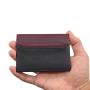 Factory custom genuine leather card holder minimalist mini wallet holder rfid front pocket wallet card holder
