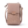 2024 phone bag for women New Trend Solid Color Korean Style PU Leather Mobile Phone & Wallet Ladies' Long Shoulder Bag Wholesale