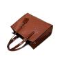 2024 Custom Logo Ostrich PU Leather Handbag For Fashion Women Ladies Tote Bag