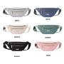 KBW192 Wholesale Large Capacity Ins Waist Bag Fashion Double Zip Crossbody Mobile Phone Waist Bag Ladies Chest Bag