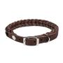 Adjustable Leather Pet Collars Metal Hardware D-ring Collar