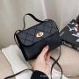 2024 Korean Version Striped Small Square Ladies Handbag Portable Fashion Bag for Women Foreign Trade Wholesale