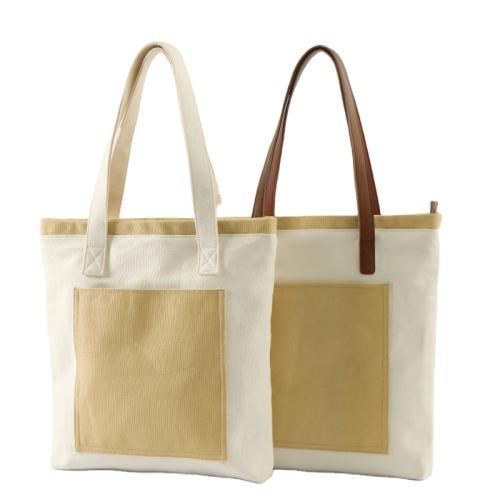 Wholesale Custom Cheap Reusable Shopping Bags Handbag With Zipper Portable Canvas Tote Bag
