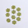 Keymay RTS Stock Low MOQ High Quality Multi-color Cute Smiley Daisy Self Adhesive Stick on Flower Embroidery Patches