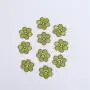 Keymay RTS Stock Low MOQ High Quality Multi-color Cute Smiley Daisy Self Adhesive Stick on Flower Embroidery Patches