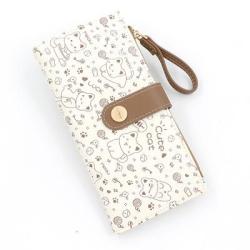 KBW616 New Cute Cat Girls Wallet Fashion Long Student Card Bag High Quality Zip Coin Purse Ladies Wallet