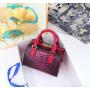 Top selling fashion handbag for women luxury designer bag with high texture embossed snake material famous brand bag 24 cm