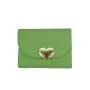 Promising Classic with logo print Vegan Leather Mini Bag And Wallet Trendy Fashion Heart Purse For Ladies