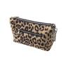 Winter collection leopard bag hot selling new design moon shape handbag with metal chain