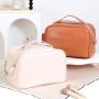 Wholesale Customized Waterproof Laser PU Polyester Wash Toiletry Bag Travel Make Up Cosmetic Bag with Zipper Travel-Friendly